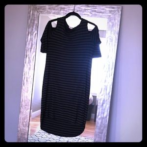 Black and grey dress